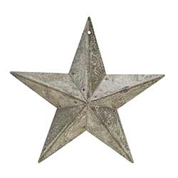 Galvanized Metal Barn Star, 5.5 inch