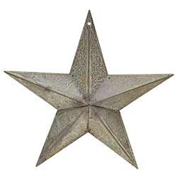 Galvanized Metal Barn Star, 8 inch