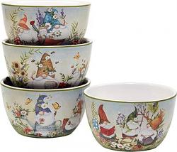 Garden Gnomes Ice Cream Bowl