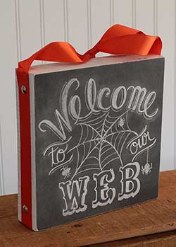 Welcome to Our Web Chalk Sign
