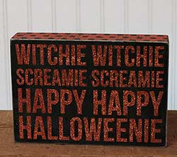 Witchie Witchie Box Sign