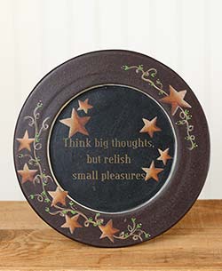 Think Big Thoughts Plate with Stars