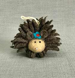 Hedgehog with Flower Ornament