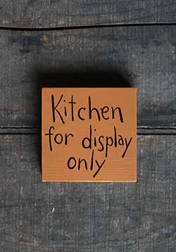 Kitchen for Display Only Shelf Sitter Sign