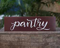 Pantry Wood Sign (Custom Color)