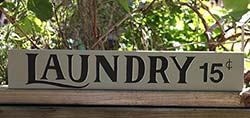 Laundry 15 Cents Hand-Lettered Sign