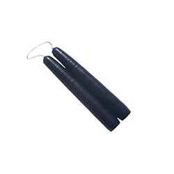 6 inch Navy Blue Mole Hollow Taper Candles (Set of 2)