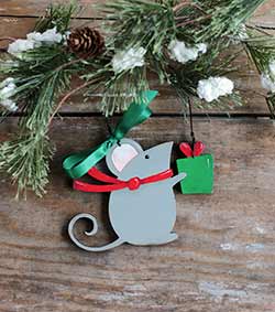 Christmas Mouse Personalized Ornament