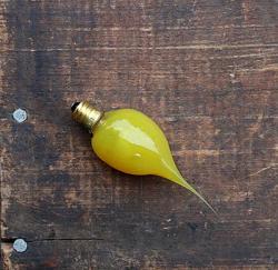 Mustard Gold Colored Silicone Light Bulb (Unscented)