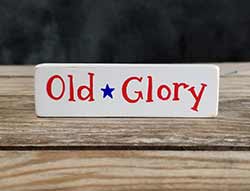 Old Glory Mini Stick Shelf Sitter with Star