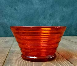 Beehive Glass Prep Bowl - Orange