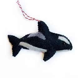 Orca Wool Ornament