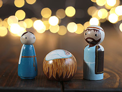 Nativity Peg Doll Set of 3