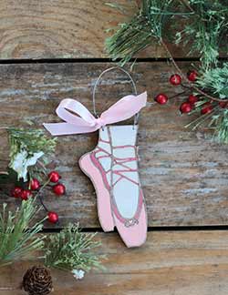 Ballet Slippers Ornament (Personalized)