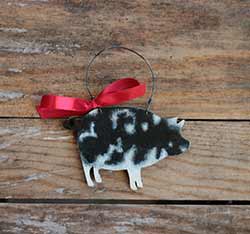 Pig Personalized Ornament - Spotted