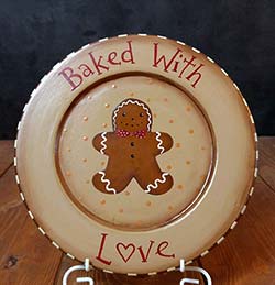 Baked With Love Gingerbread Decorative Plate