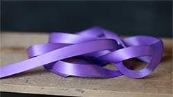 Lilac Purple Double Faced Poly Satin Ribbon, 1/2 inch