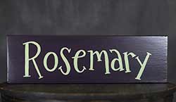 Rosemary Wood Sign