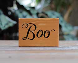 Boo Wood Sign