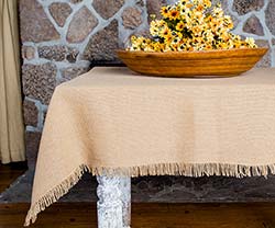 Deluxe Burlap Tablecloth - 60 x 80 inch