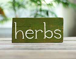 Herbs Wood Sign