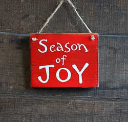 Season of Joy Sign Ornament