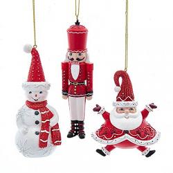 Red Nutcracker / Santa / Snowman Ornament