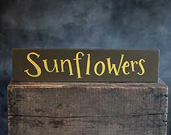 Sunflowers Wood Sign