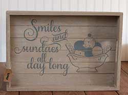 Smiles and Sundaes Serving Tray