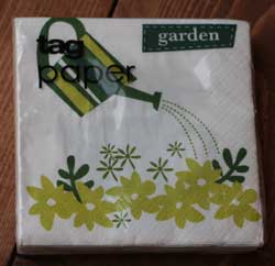 Green Garden Paper Cocktail Napkin