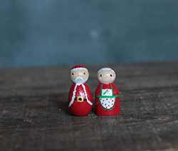 Mini Santa & Mrs. Claus (Set of 2)