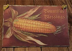 Bountiful Blessings Vintage Postcard Picture