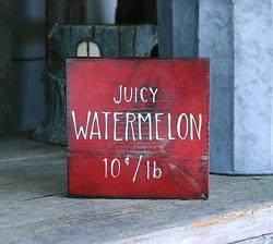 Juicy Watermelon Shelf Sitter Sign