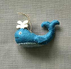 Cute Whale Felt Ornament