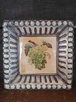 Meritage Grapes Plate - Green